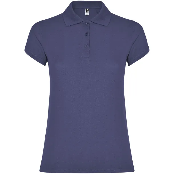 Star ženska polo majica kratkih rukava, 200 g/m² - Roly Blue Denim