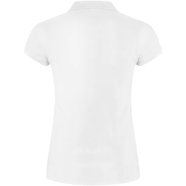 Star short sleeve women's polo - Roly White