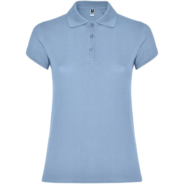 Star ženska polo majica kratkih rukava, 200 g/m² - Roly Sky blue