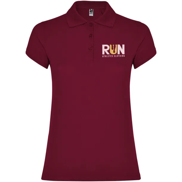Star ženska polo majica kratkih rukava - Roly Garnet