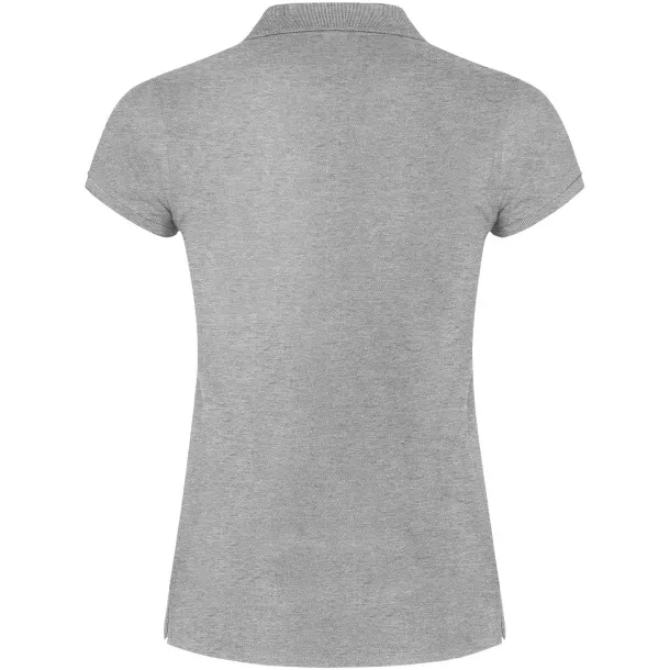 Star short sleeve women's polo - Roly Marl Grey