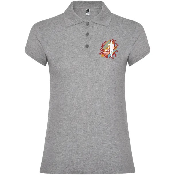 Star ženska polo majica kratkih rukava - Roly Sport grey