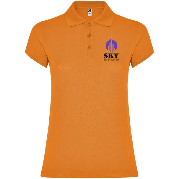Star short sleeve women's polo - Roly Orange
