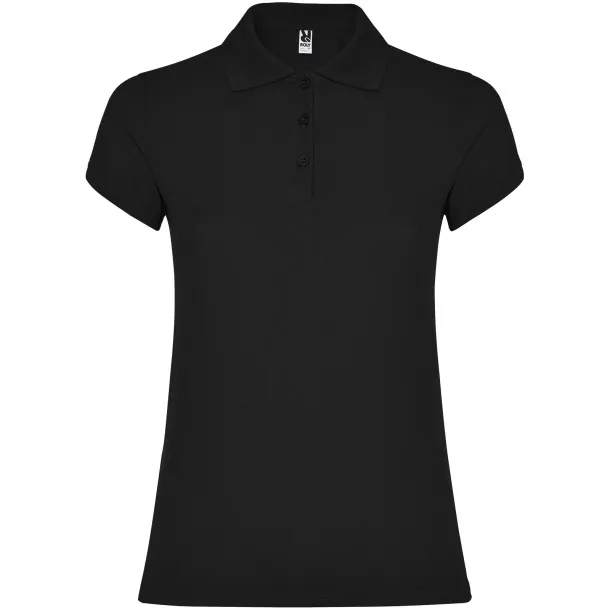 Star ženska polo majica kratkih rukava - Roly Solid black