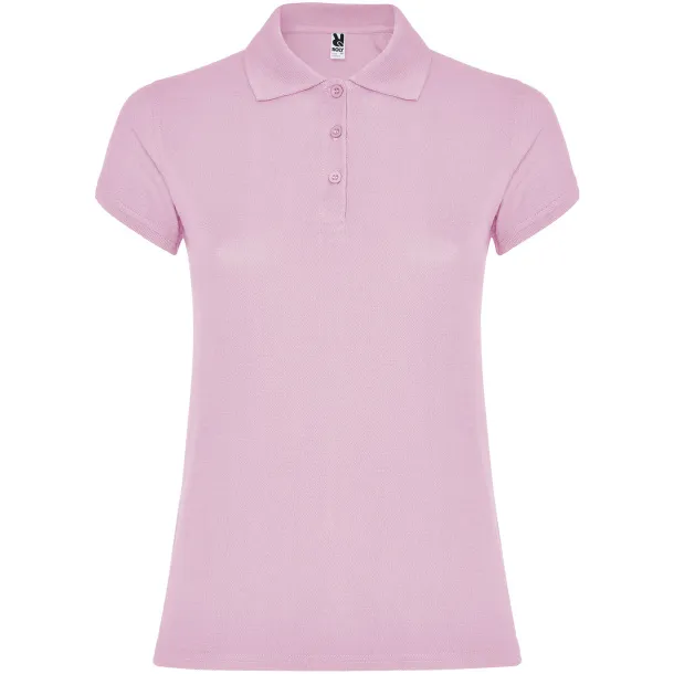 Star short sleeve women's polo - Roly Light pink