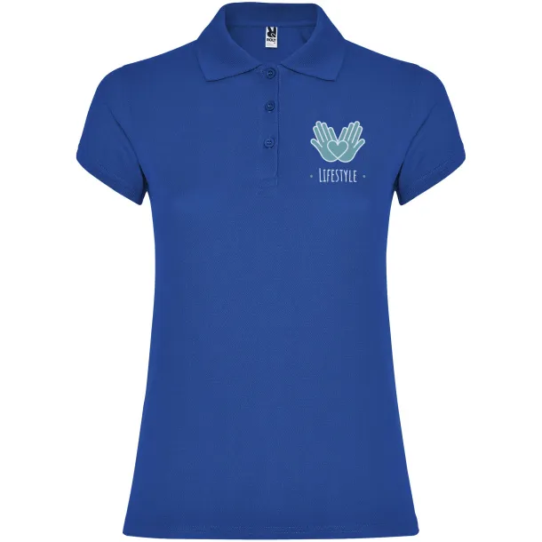Star short sleeve women's polo - Roly Royal blue