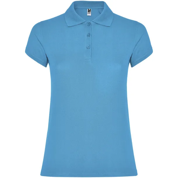 Star short sleeve women's polo - Roly Turquois