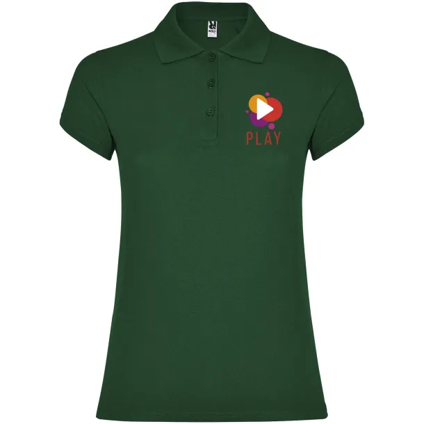 Star short sleeve women's polo - Roly Zelena