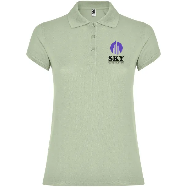 Star ženska polo majica kratkih rukava - Roly Mist Green
