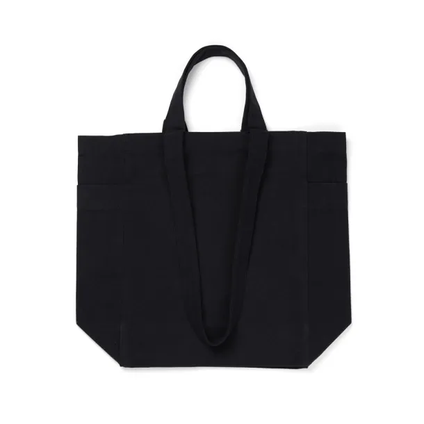 VINGA Hilo AWARE™ torba s patentnim zatvaračem od recikliranog platna - Vinga black 