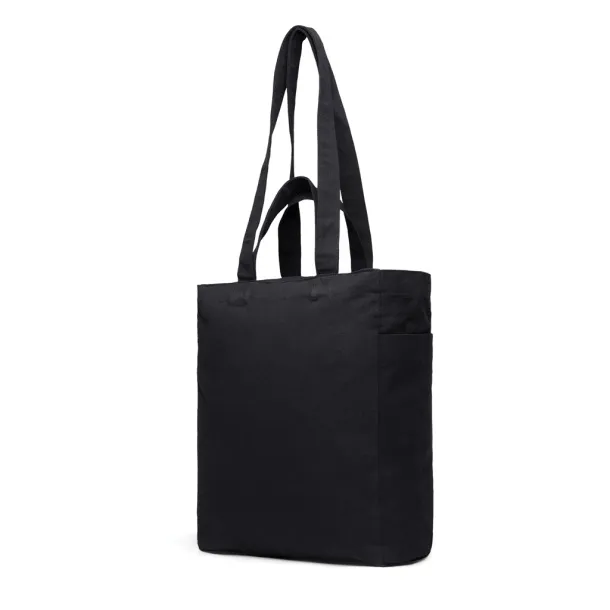 VINGA Hilo AWARE™ recycled canvas zip tote - Vinga Crna