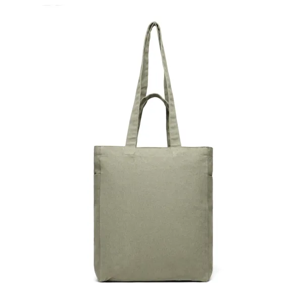 VINGA Hilo AWARE™ recycled canvas zip tote - Vinga Green 