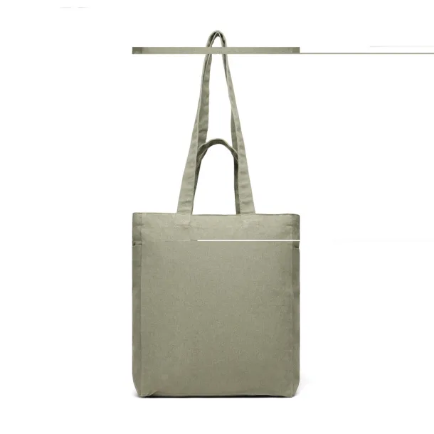 VINGA Hilo AWARE™ recycled canvas zip tote - Vinga Green 