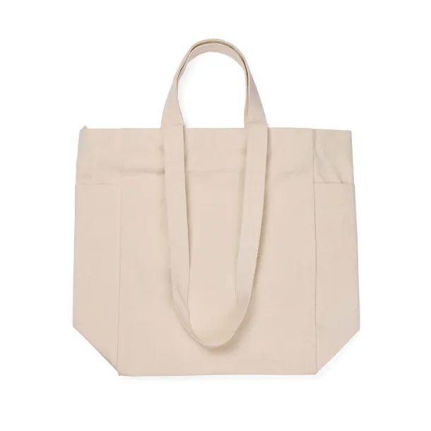 VINGA Hilo AWARE™ recycled canvas zip tote - Vinga grey 