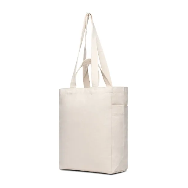 VINGA Hilo AWARE™ recycled canvas zip tote - Vinga off white