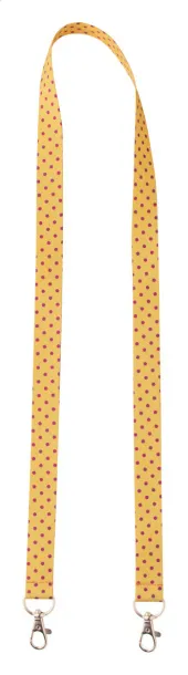 Subyard Double RPET custom sublimation lanyard White