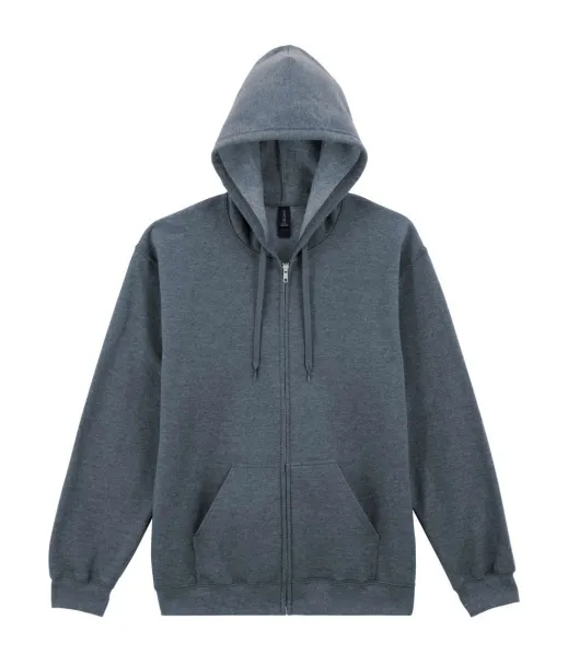 SOFTSTYLE® MIDWEIGHT FLEECE ADULT FULL ZIP HOODED SWEATSHIRT - Gildan Iron Grey