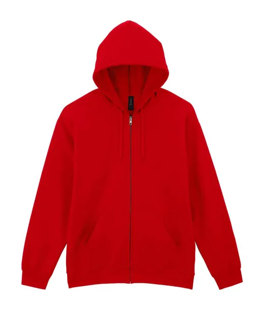 SOFTSTYLE® MIDWEIGHT FLEECE ADULT FULL ZIP HOODED SWEATSHIRT - Gildan Red