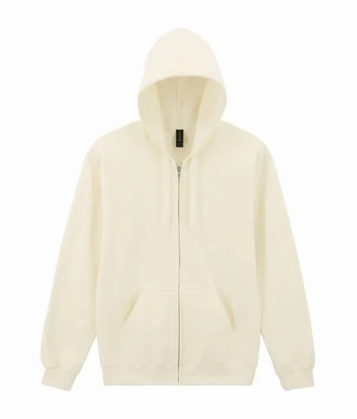 SOFTSTYLE® MIDWEIGHT FLEECE ADULT FULL ZIP HOODED SWEATSHIRT - Gildan Off White