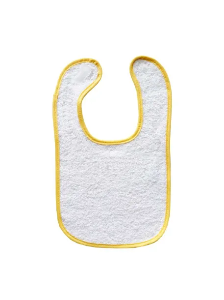 OLIMA frotirni slinček (podbradnjak) - Olima Bijela Light Yellow