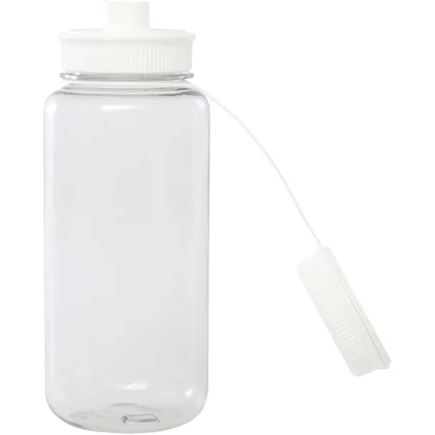 Ryder 900 ml RCS certified RPET sport bottle with multi-function lid White