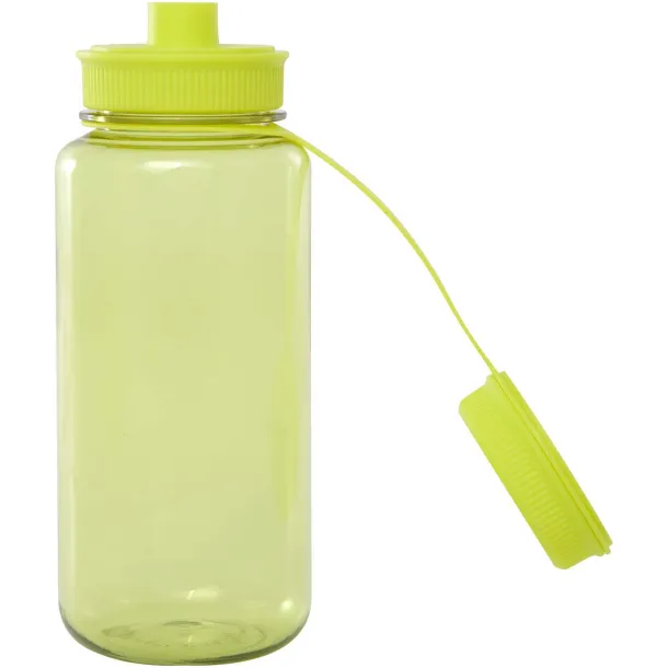Ryder 900 ml RCS certified RPET sport bottle with multi-function lid Lime