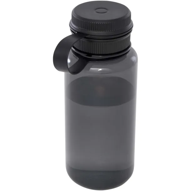 Ryder 900 ml RCS certified RPET sport bottle with multi-function lid Solid black