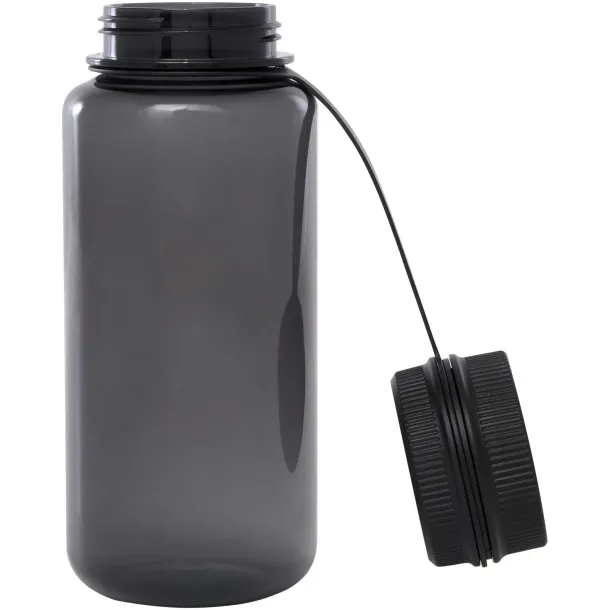 Ryder 900 ml RCS certified RPET sport bottle with multi-function lid Crna