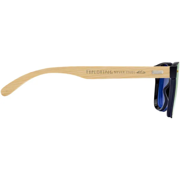 Tan sunglasses with bamboo temples Yellow