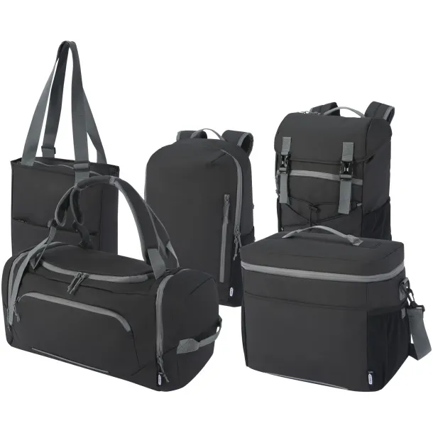 Aqua GRS reciklirani vodootporni ruksak/torba, 35L Solid black