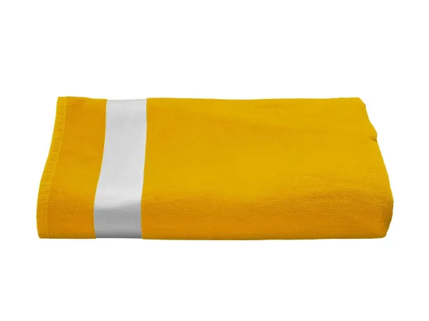  OLIMA VELOUR BEACH TOWEL 400 g/m2 - Olima Yellow