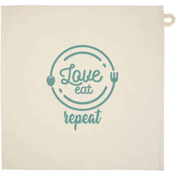 Alora 200 g/m² recycled cotton kitchen towel Oatmeal