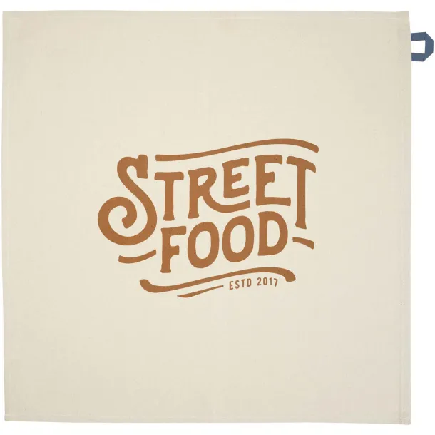 Alora 200 g/m² recycled cotton kitchen towel Ice blue
