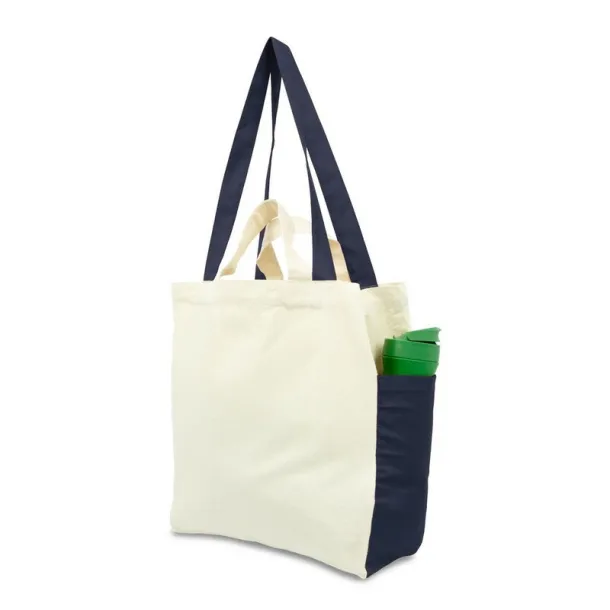 Matej Cotton shopping bag navy blue