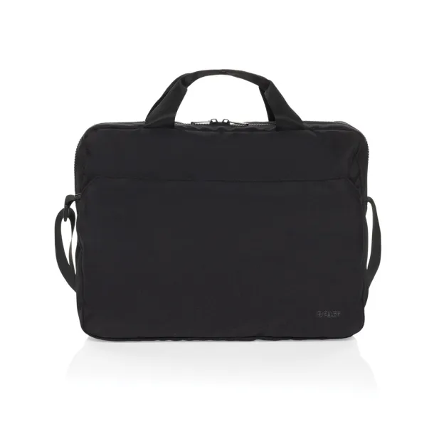 Swiss Peak Aware™ RPET Essential 15.6 inch laptop bag - Swiss Peak Black 
