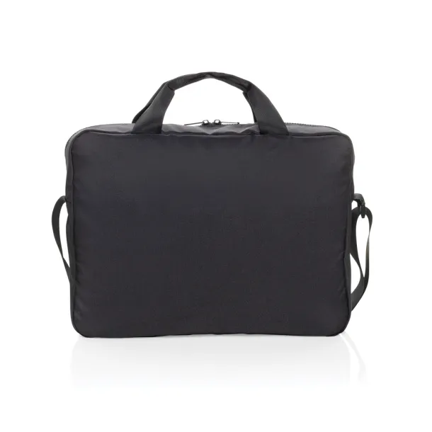 Swiss Peak Aware™ RPET Essential 15.6 inch laptop bag - Swiss Peak Black 