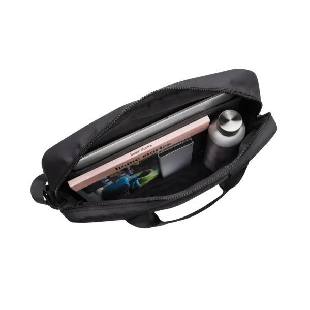 Swiss Peak Aware™ RPET Essential 15.6 inch laptop bag - Swiss Peak Black 