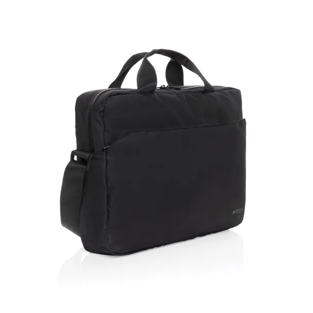 Swiss Peak Aware™ RPET Essential 15.6 inch laptop bag - Swiss Peak Black 