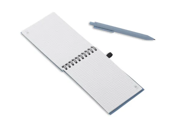  blok za pisanje A6 s kemijskom olovkom - Fruit of the Loom Nebaski plava