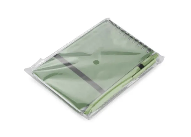  Notebook with pen  A6 Zelena