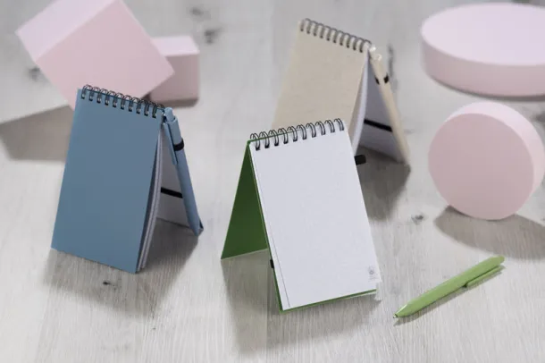  Notebook with pen  A6 - Fruit of the Loom Zelena