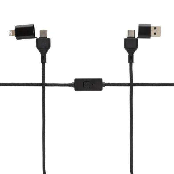 Datalock RCS recycled 60W hacking protection cable - XD Collection Black 