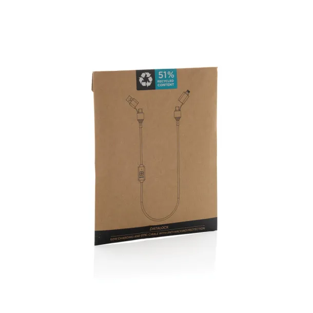 Datalock RCS recycled 60W hacking protection cable - XD Collection Black 