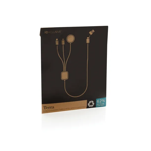 Terra 6u1 kabel s punjačem za sat od RCS rPET-a - XD Xclusive Siva 