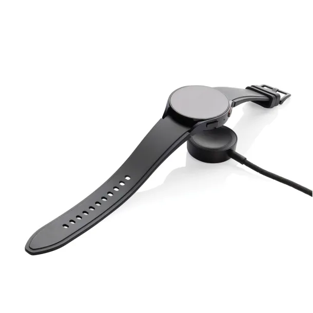 Terra RCS rPET 6-in-1 charging cable with watch charger - XD Xclusive Grey 