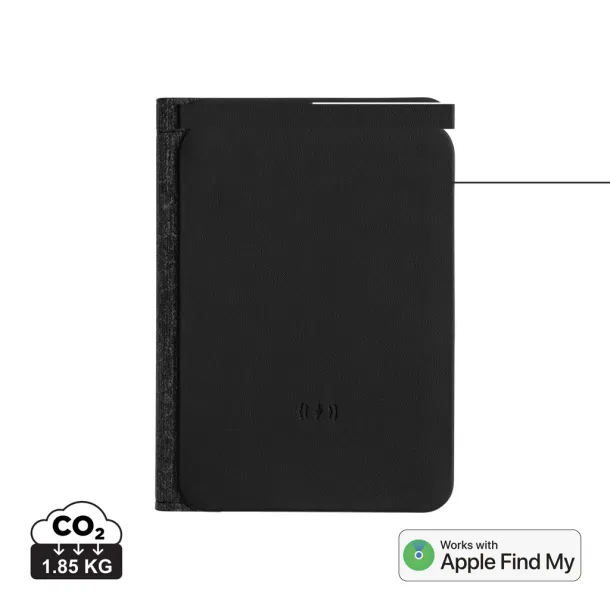 Trackmate RCS rpolyester passport holder worldwide locating - XD Collection Black 