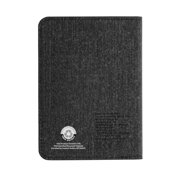 Trackmate RCS rpolyester passport holder worldwide locating - XD Collection Black 