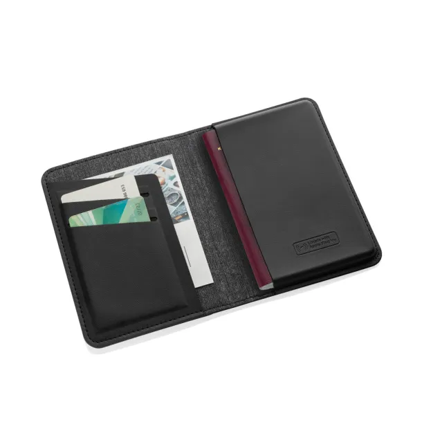 Trackmate etui za putovnicu s tehnologijom praćenja u cijelom svijetu od RCS rpoliestera - XD Collection Crna 