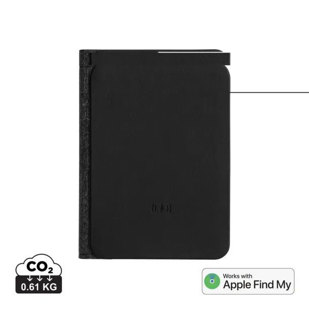 Trackmate RCS rpolyester passport holder worldwide locating - XD Collection Black 
