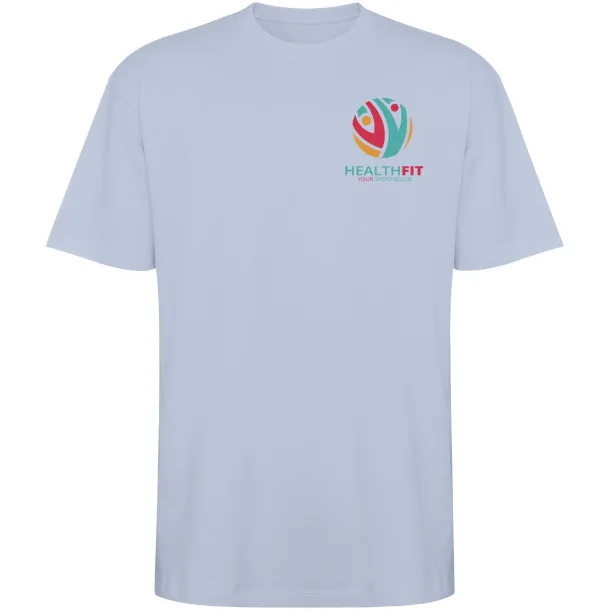 Bull short sleeve unisex oversized t-shirt - Roly Zen Blue